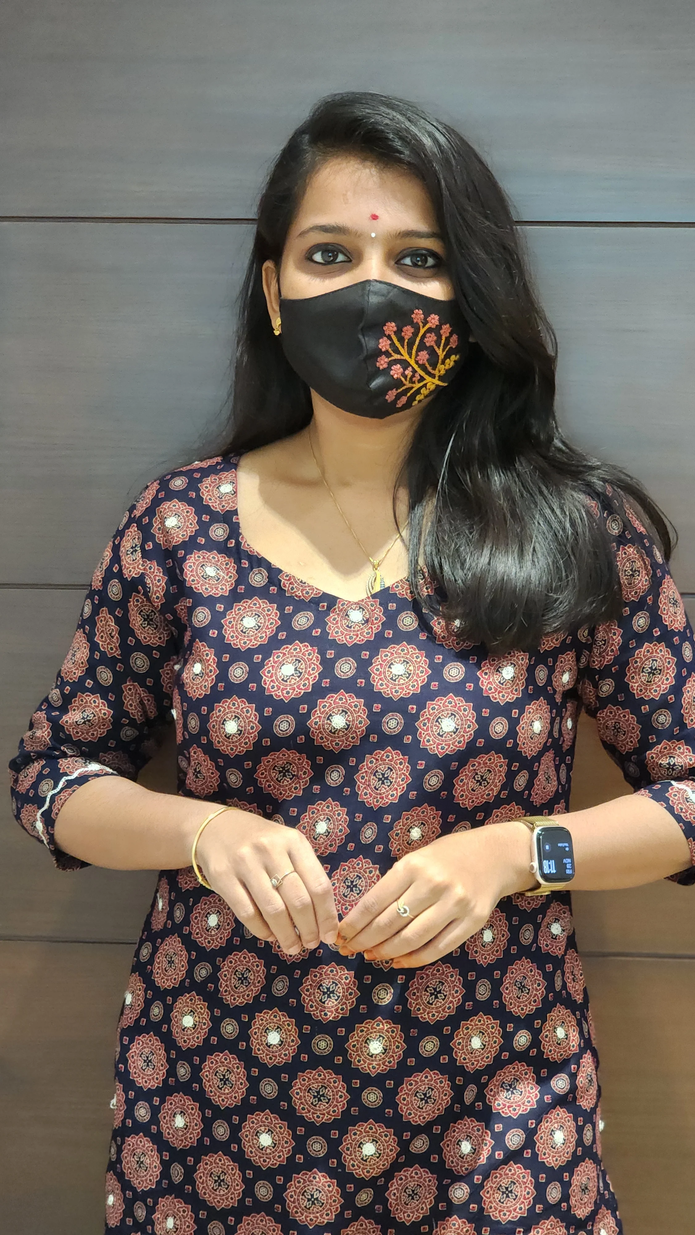 Ajrakh print-Cord set (7702) - Image 2