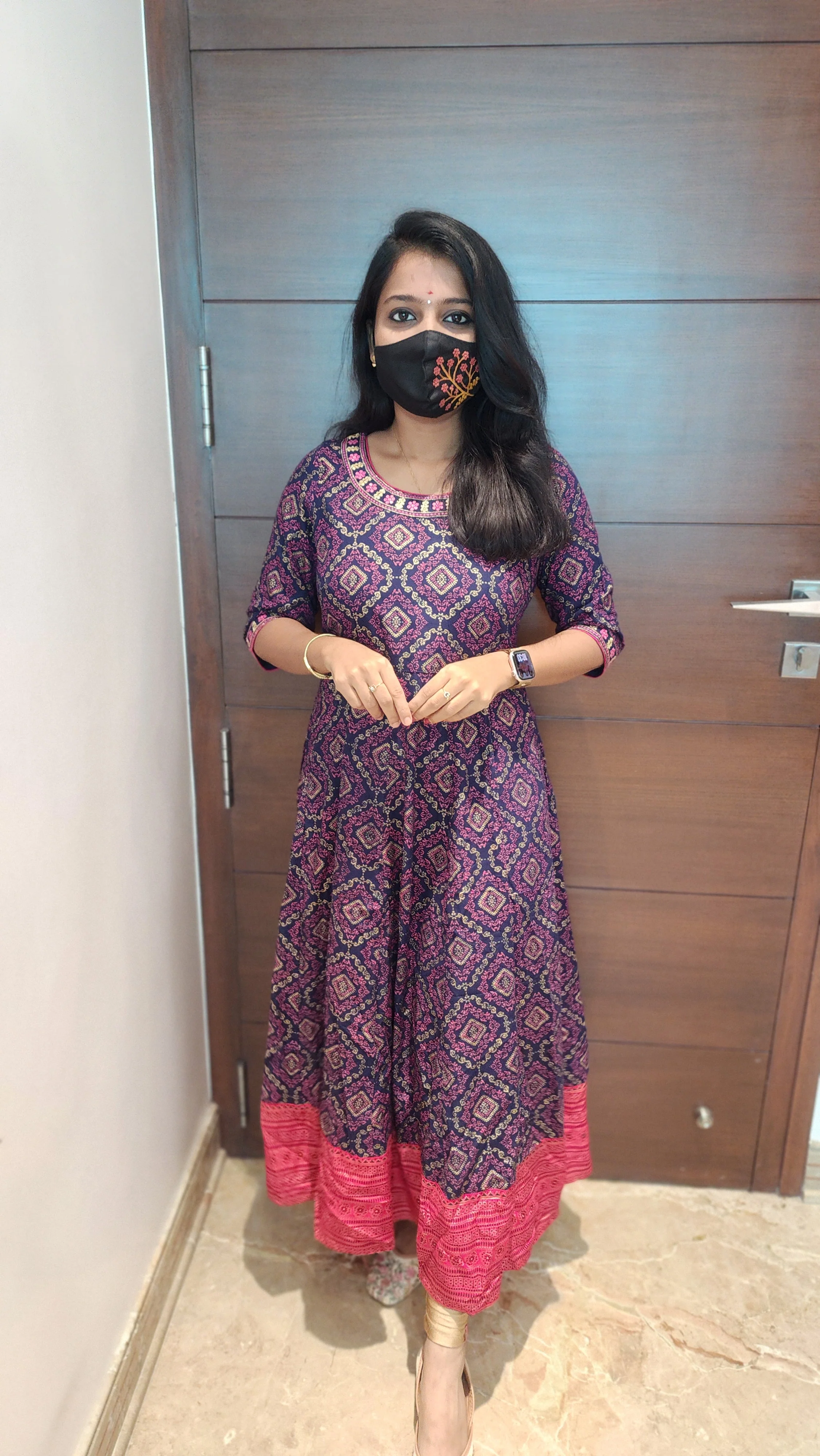Anarkali kurti+hip belt (7804)c3 - Image 4