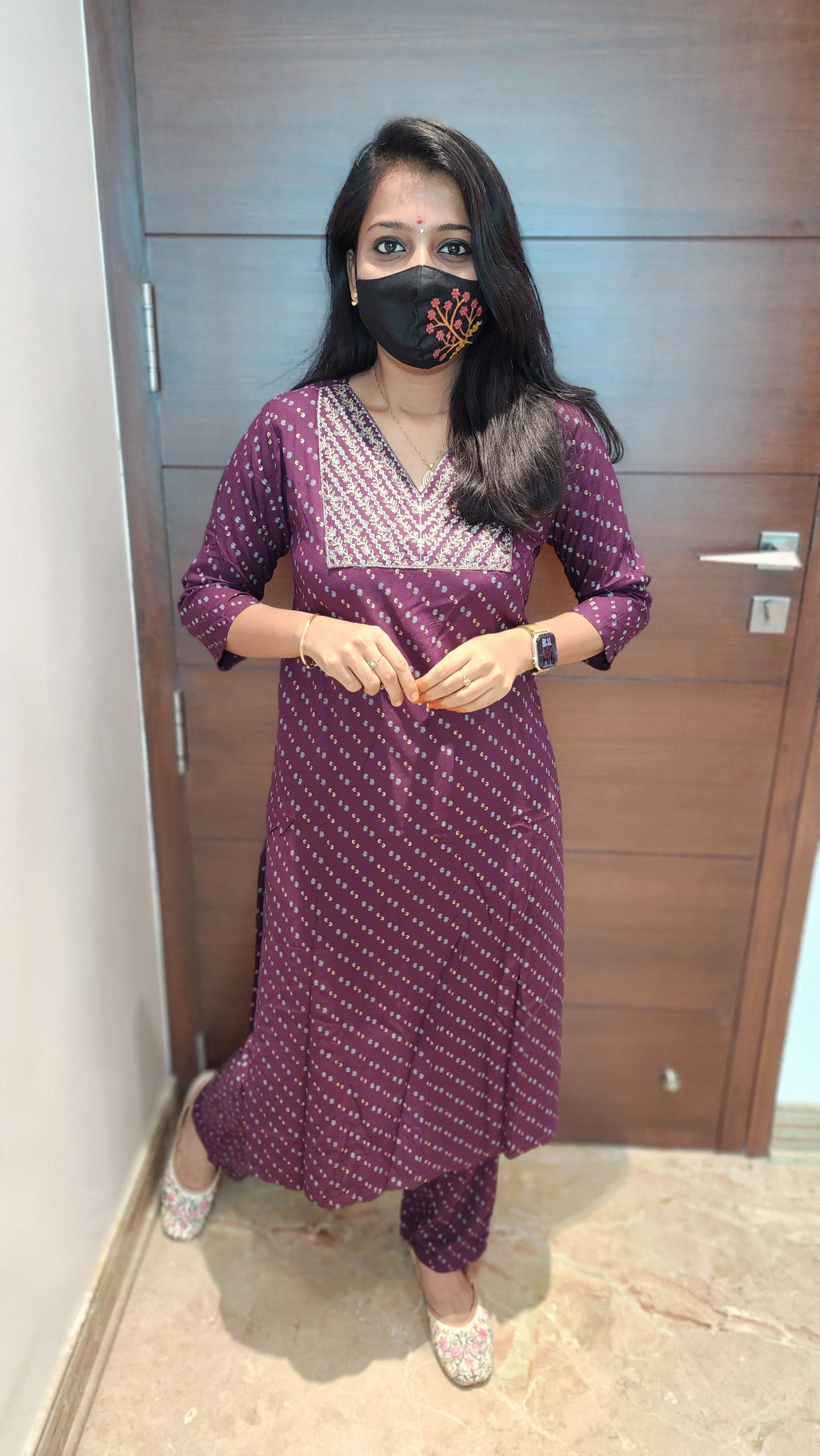 Cord set (pant & top) (7546)c - Image 3