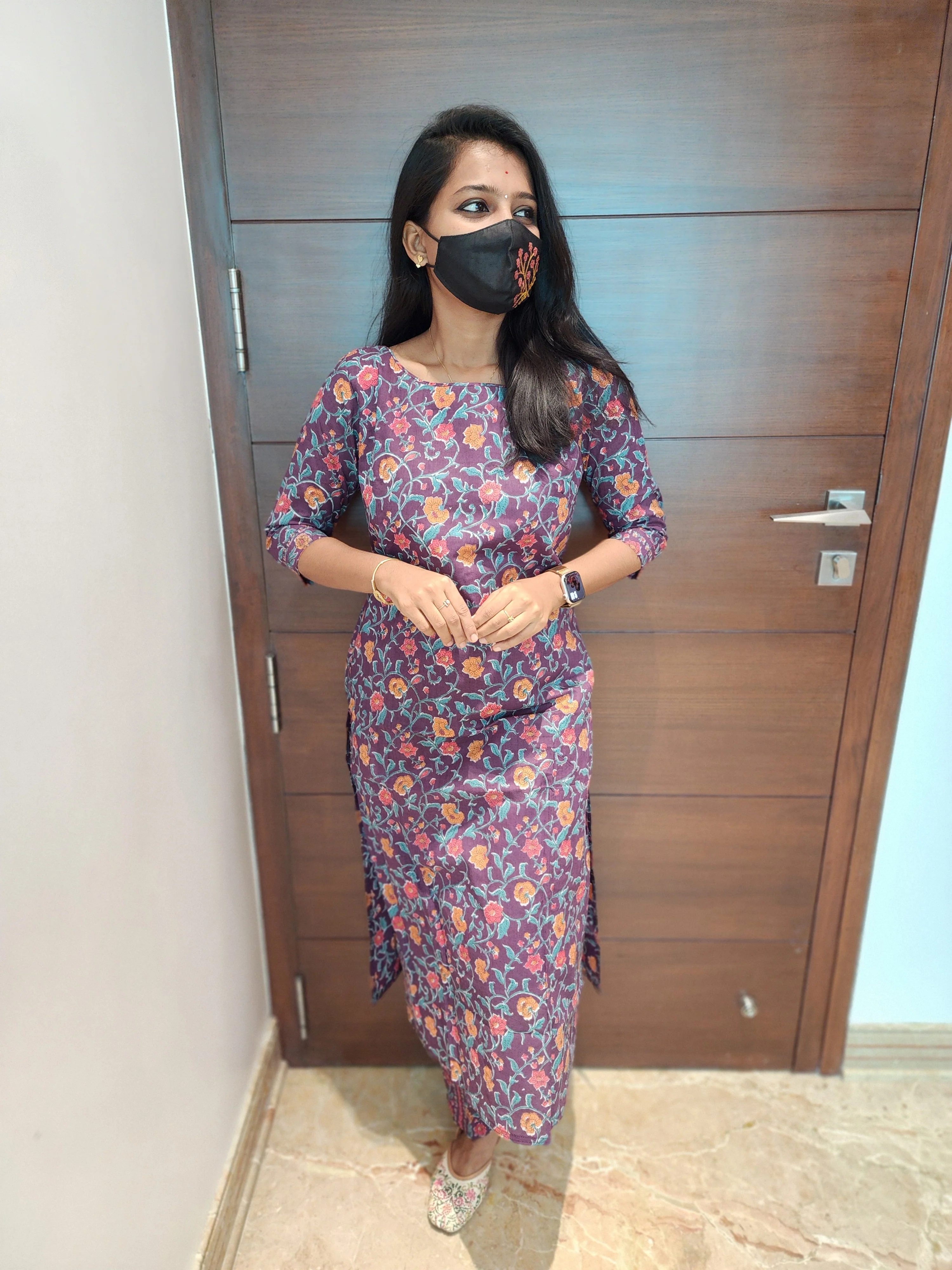 Cord set (pant & top) (5818)(c) - Image 3