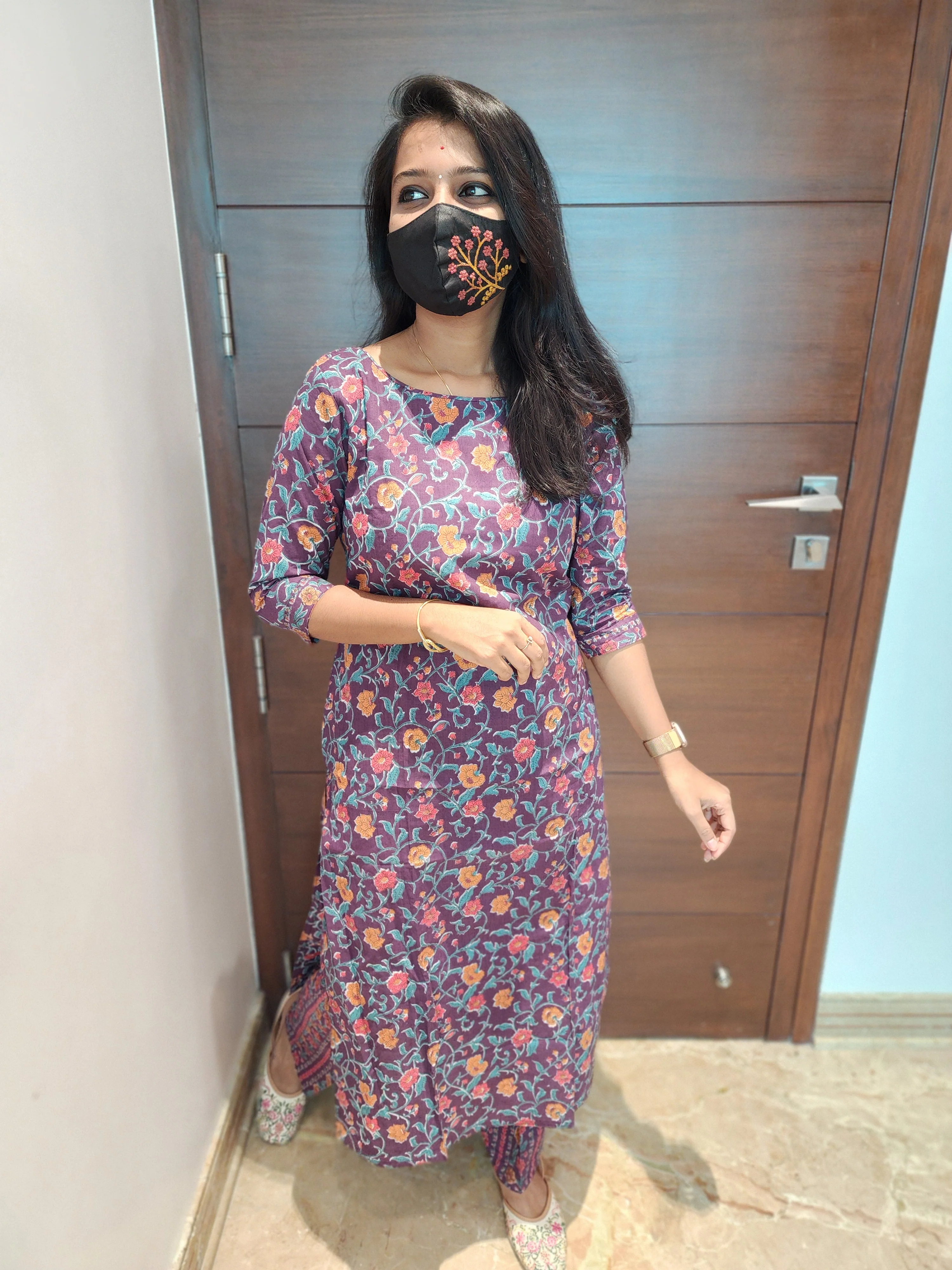 Cord set (pant & top) (5818)(c) - Image 4