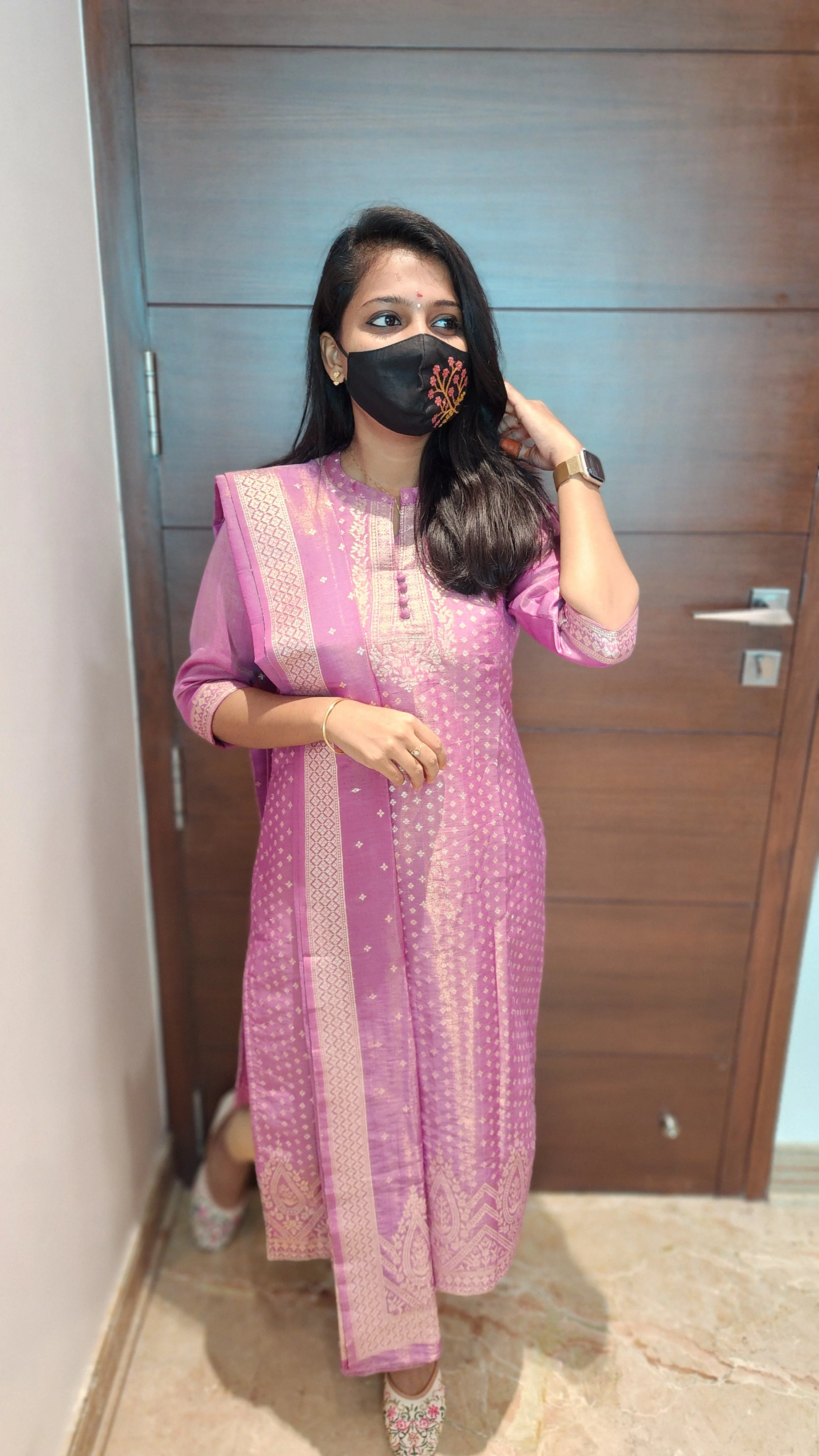Ethnic Salwar Set (Kurti+Dupatta)(7501) - Image 4