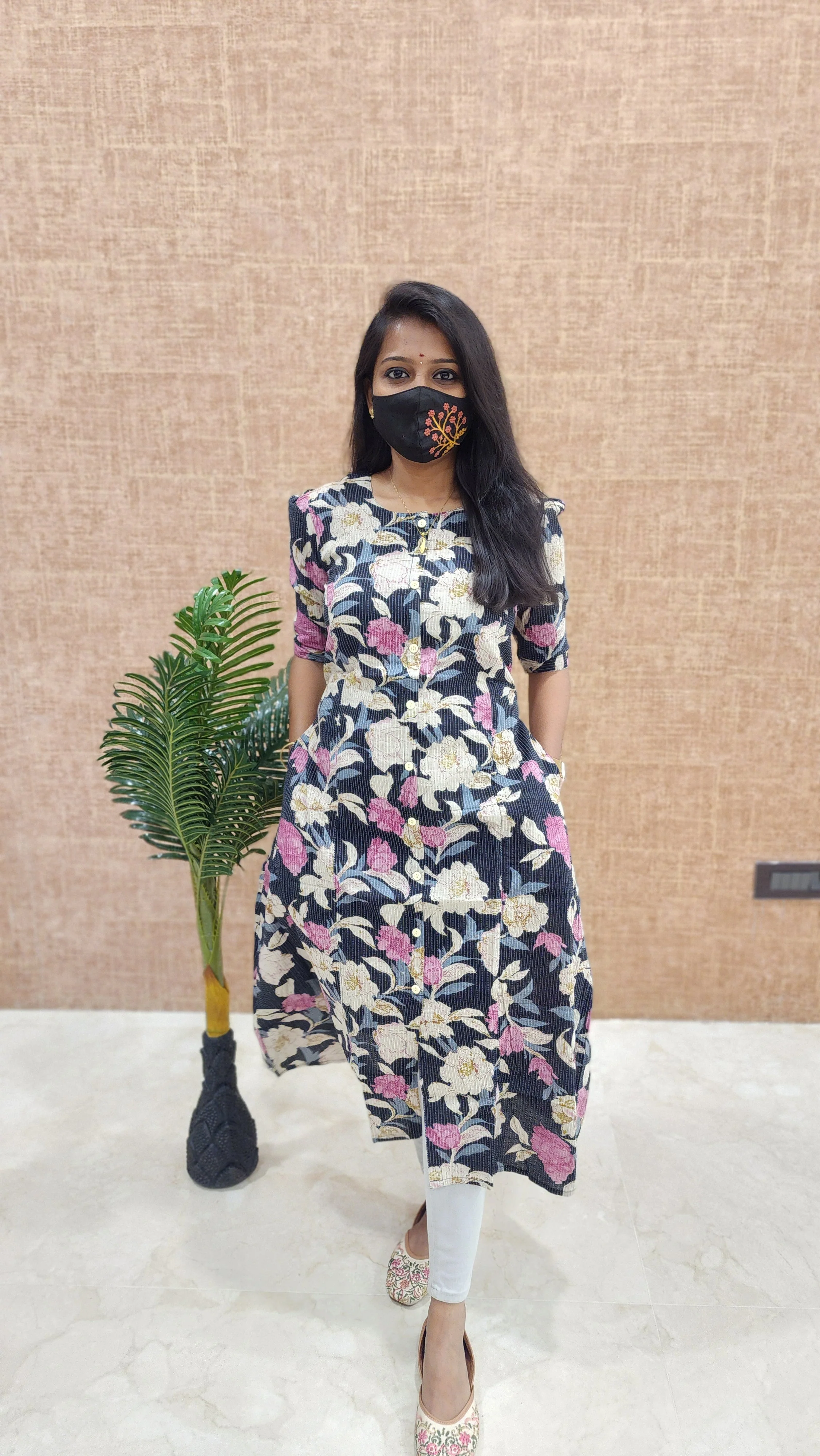 Jaipur A-Line cotton Kurti (9639)