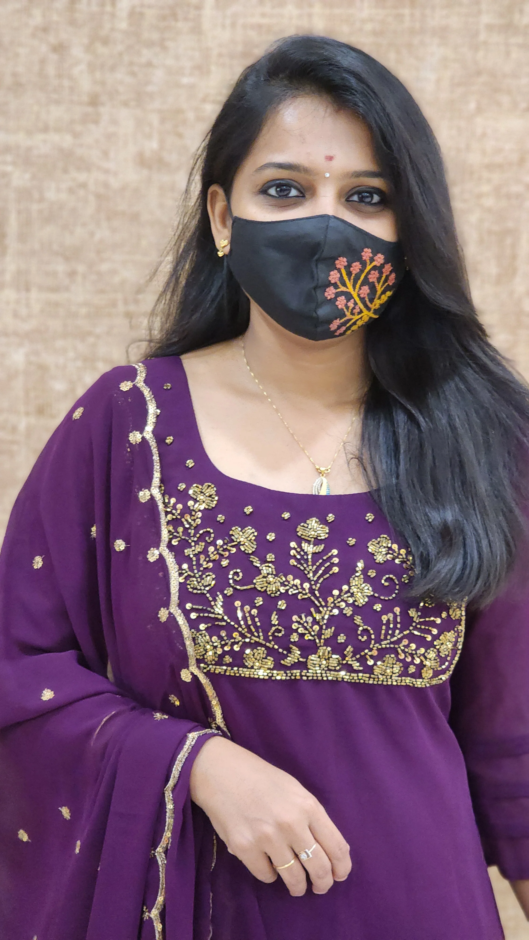 Ethnic Salwar set (Kurti+Dupatta) (9134)c - Image 2