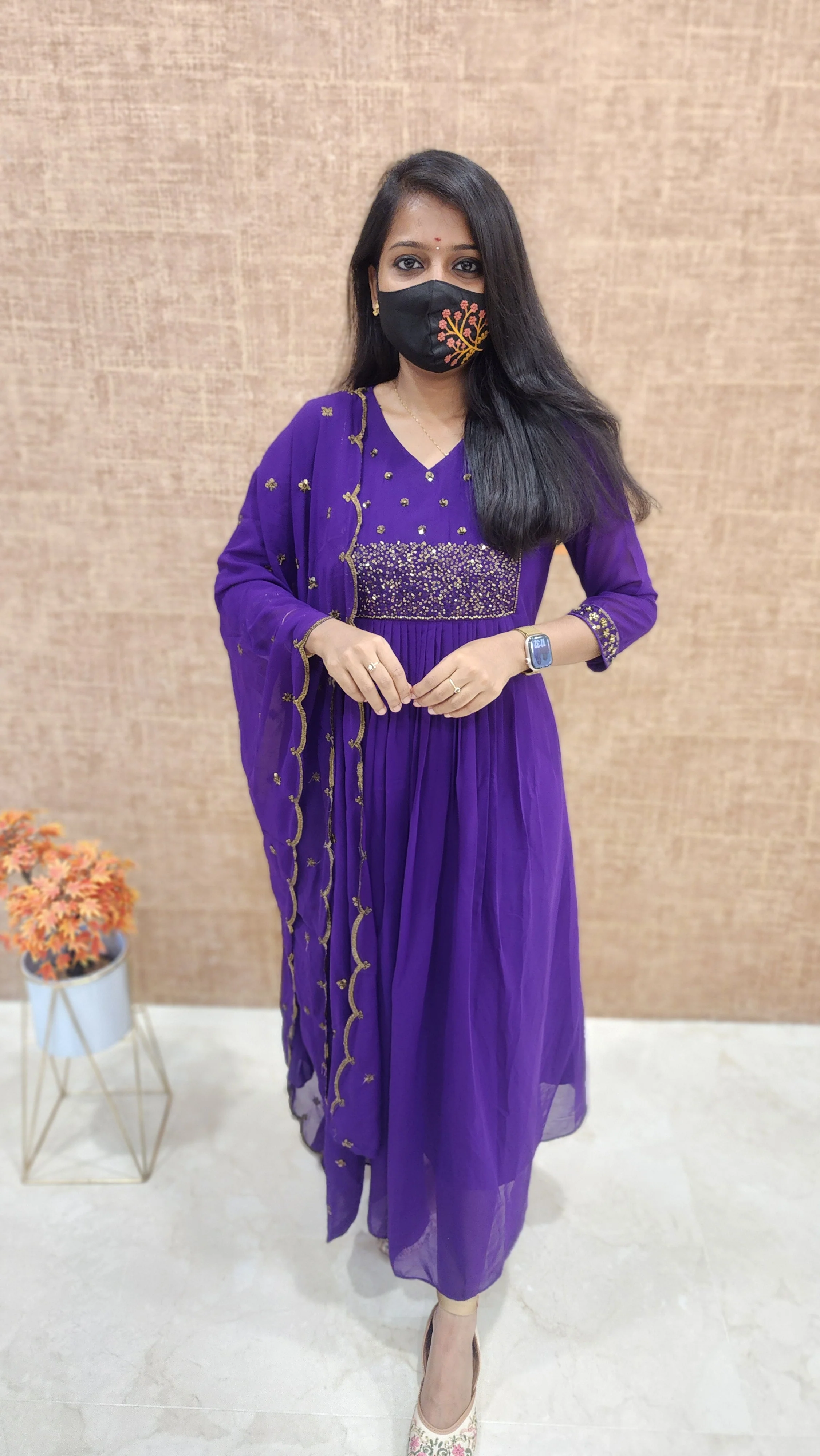 Ethnic Salwar set(Kurti+Dupatta)(9725)c3 - Image 3