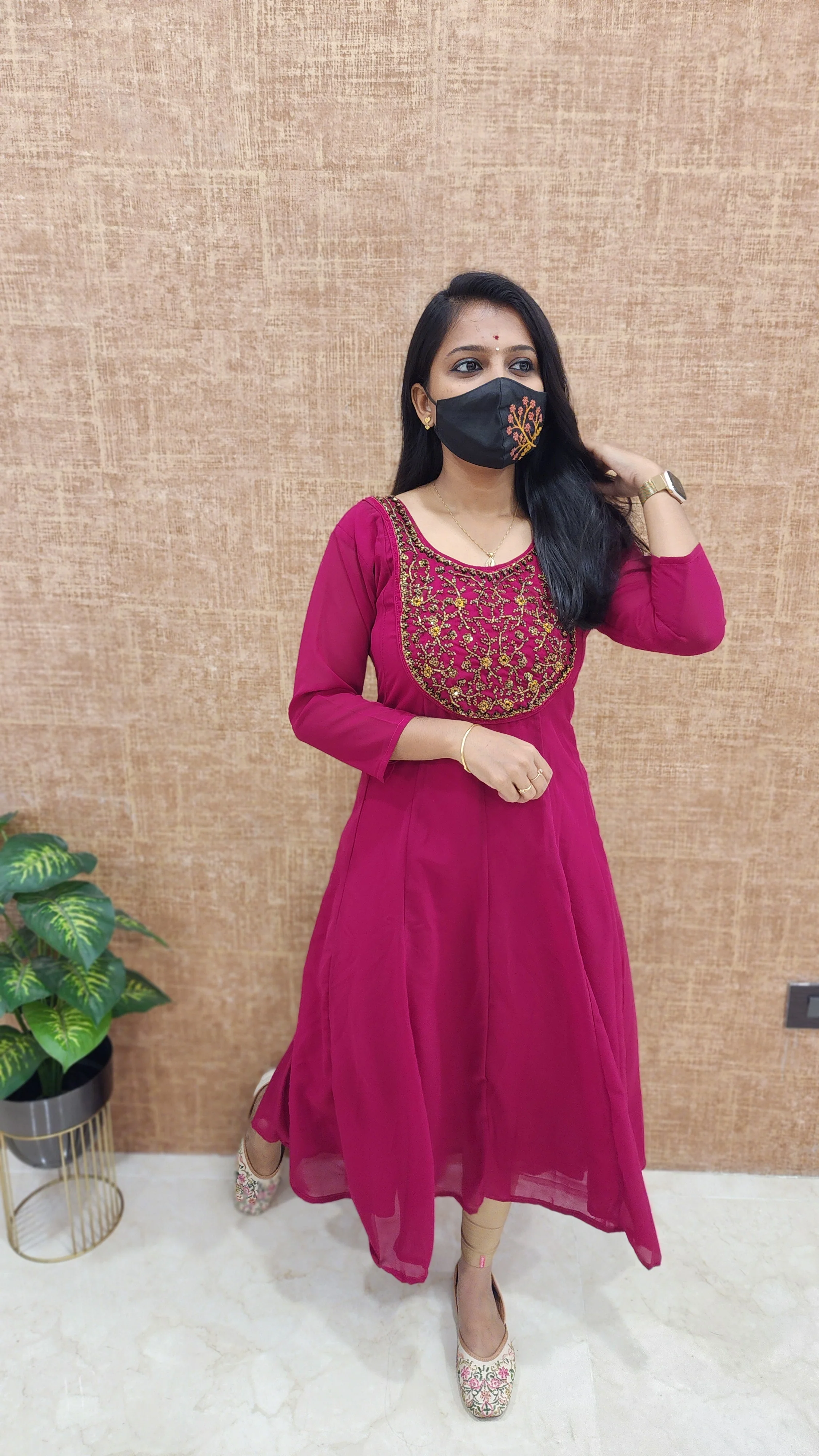 Festive Sale-Handwork kurti (9099)c - Image 4