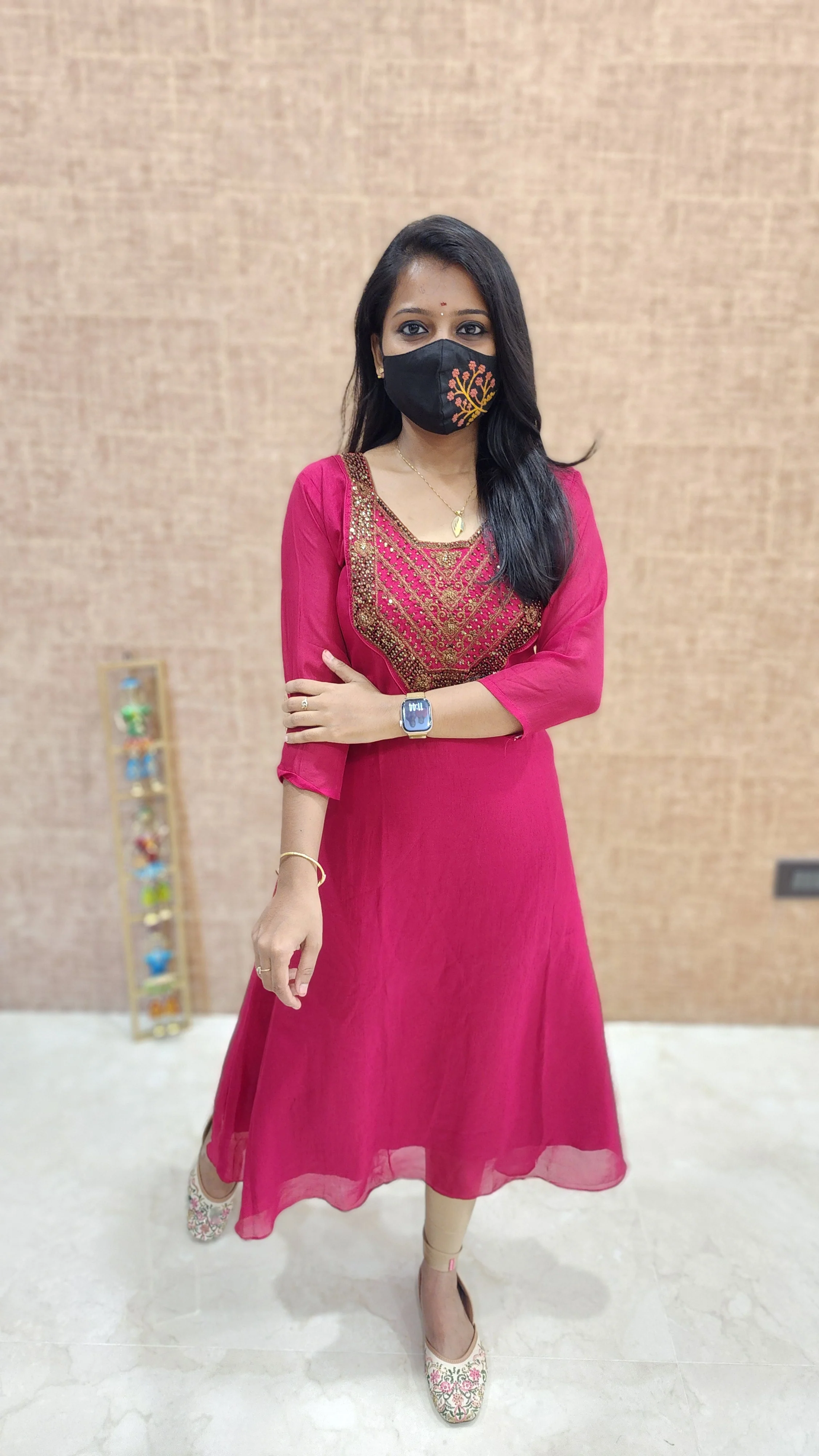 Festive Sale-Handwork kurti (9609)c - Image 3