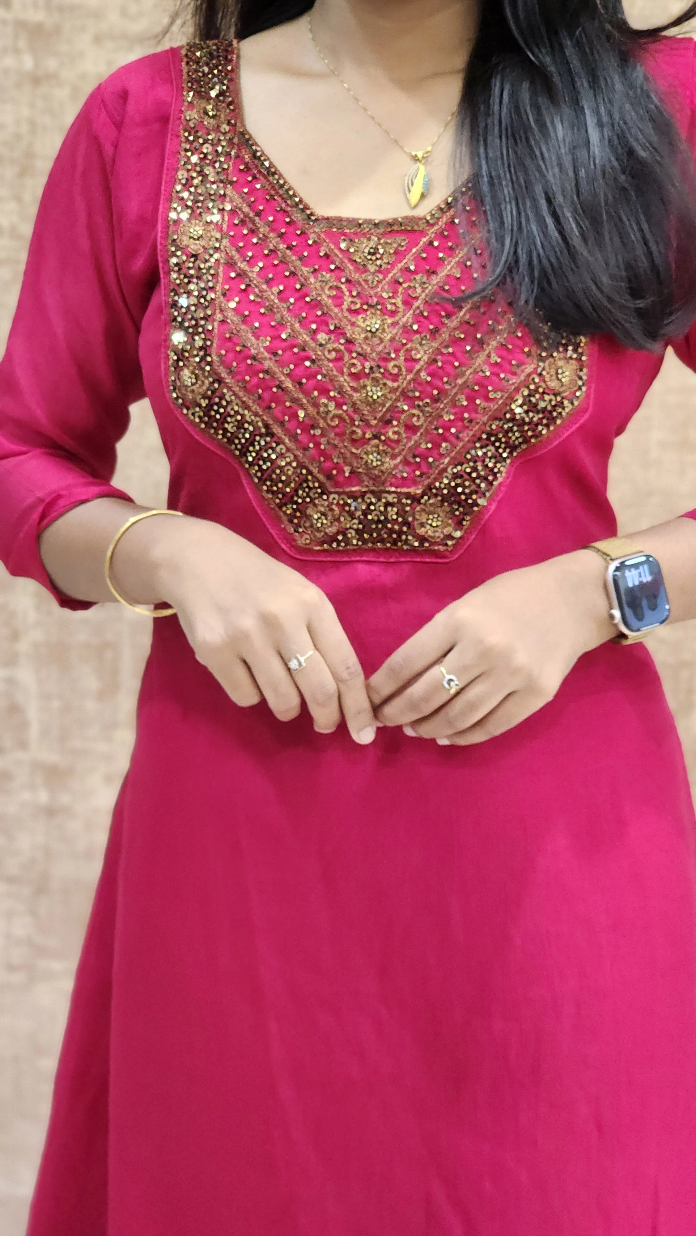 Festive Sale-Handwork kurti (9609)c - Image 4
