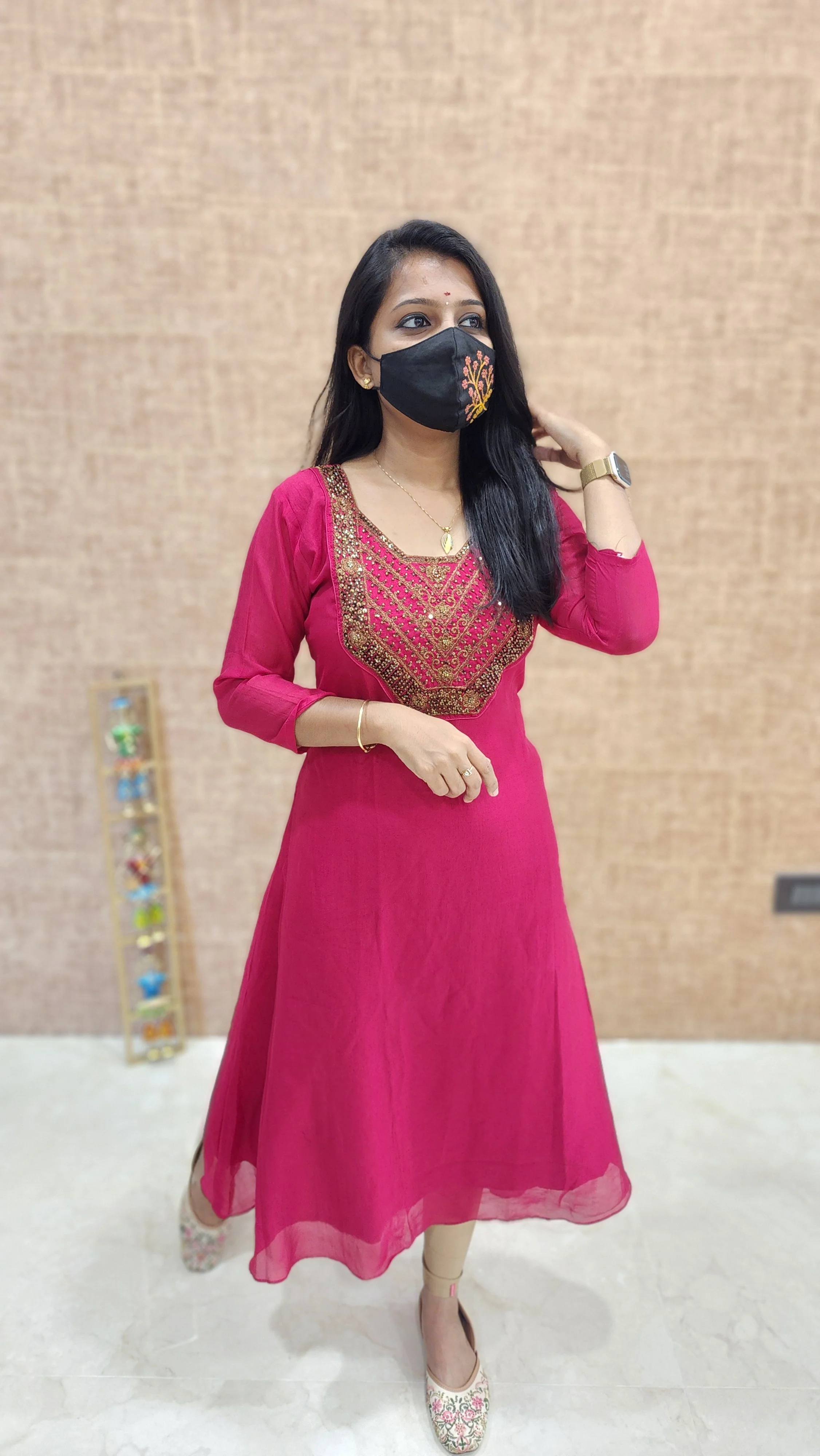 Festive Sale-Handwork kurti (9609)c - Image 5