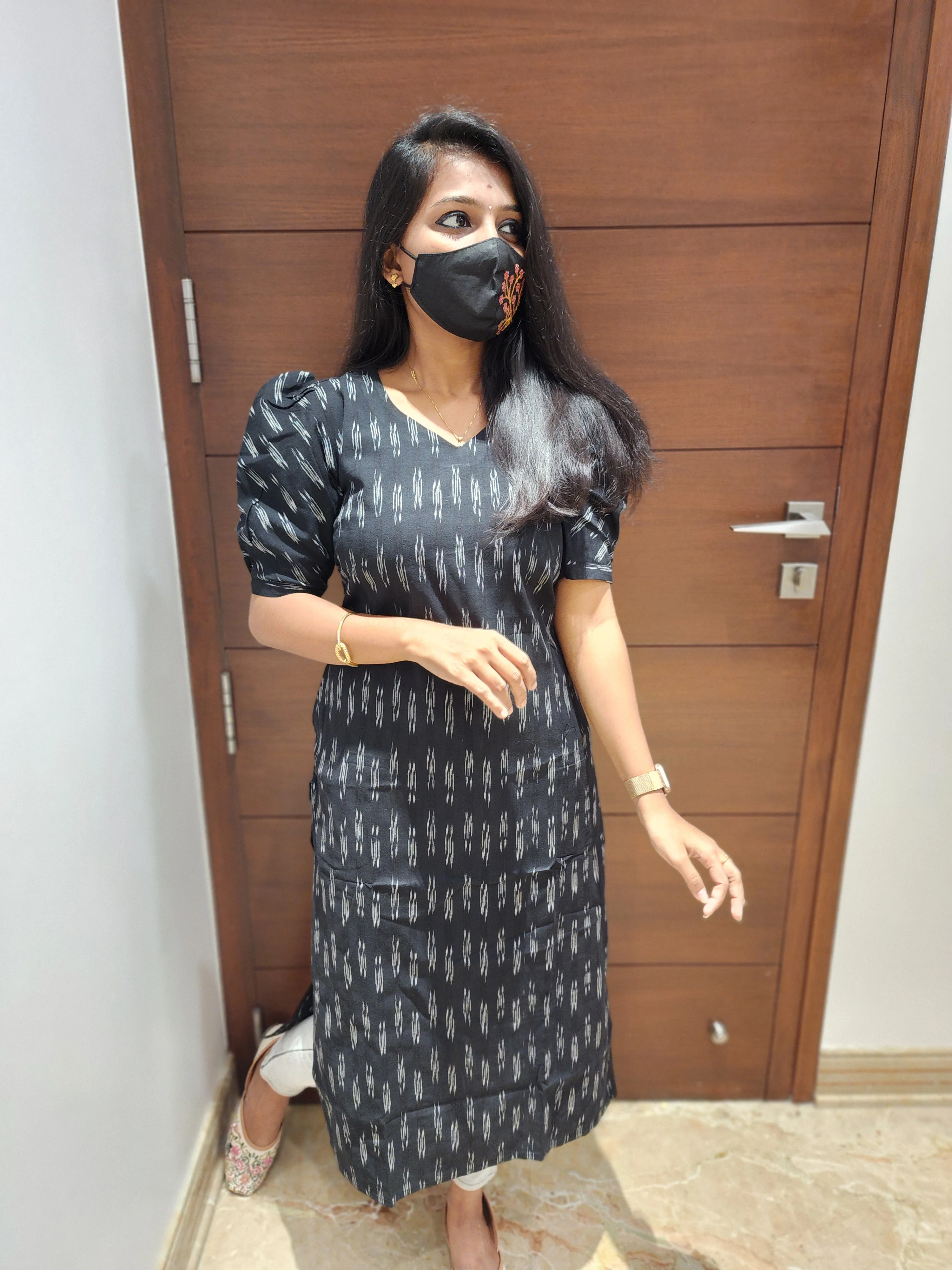 Ikkat Cotton Kurti (4825) - Image 2