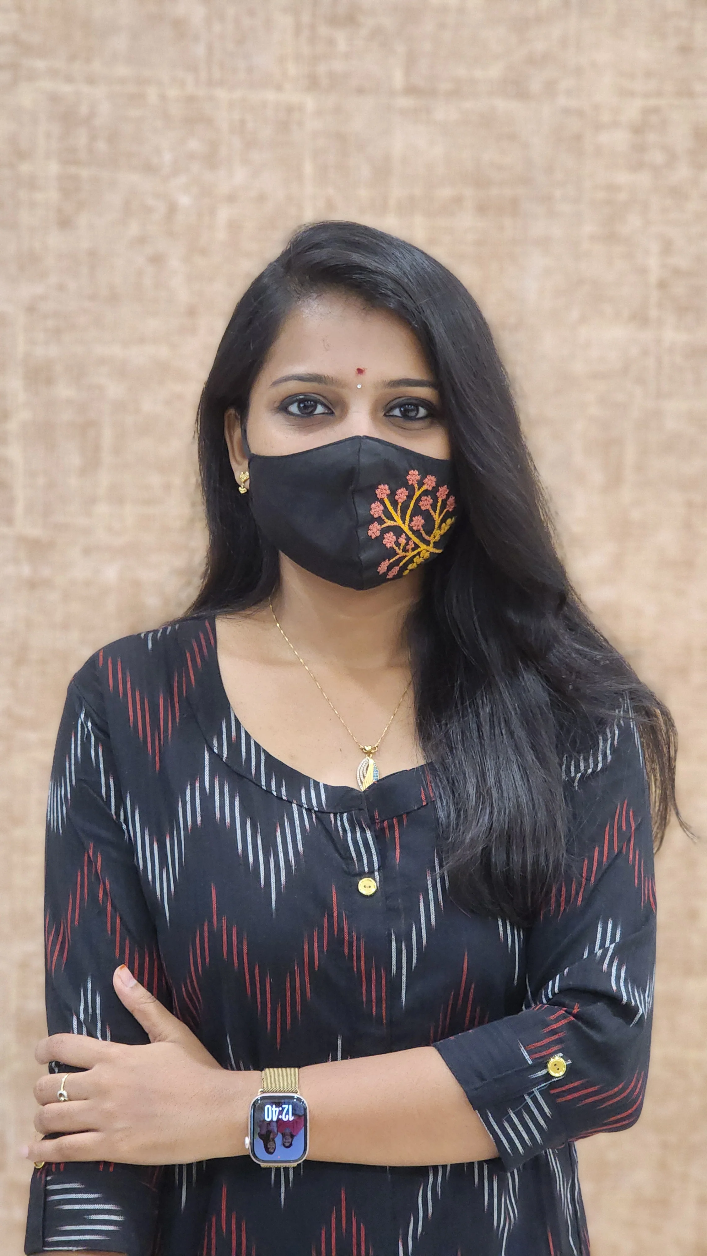 Ikkat Cotton kurti (9737) - Image 2