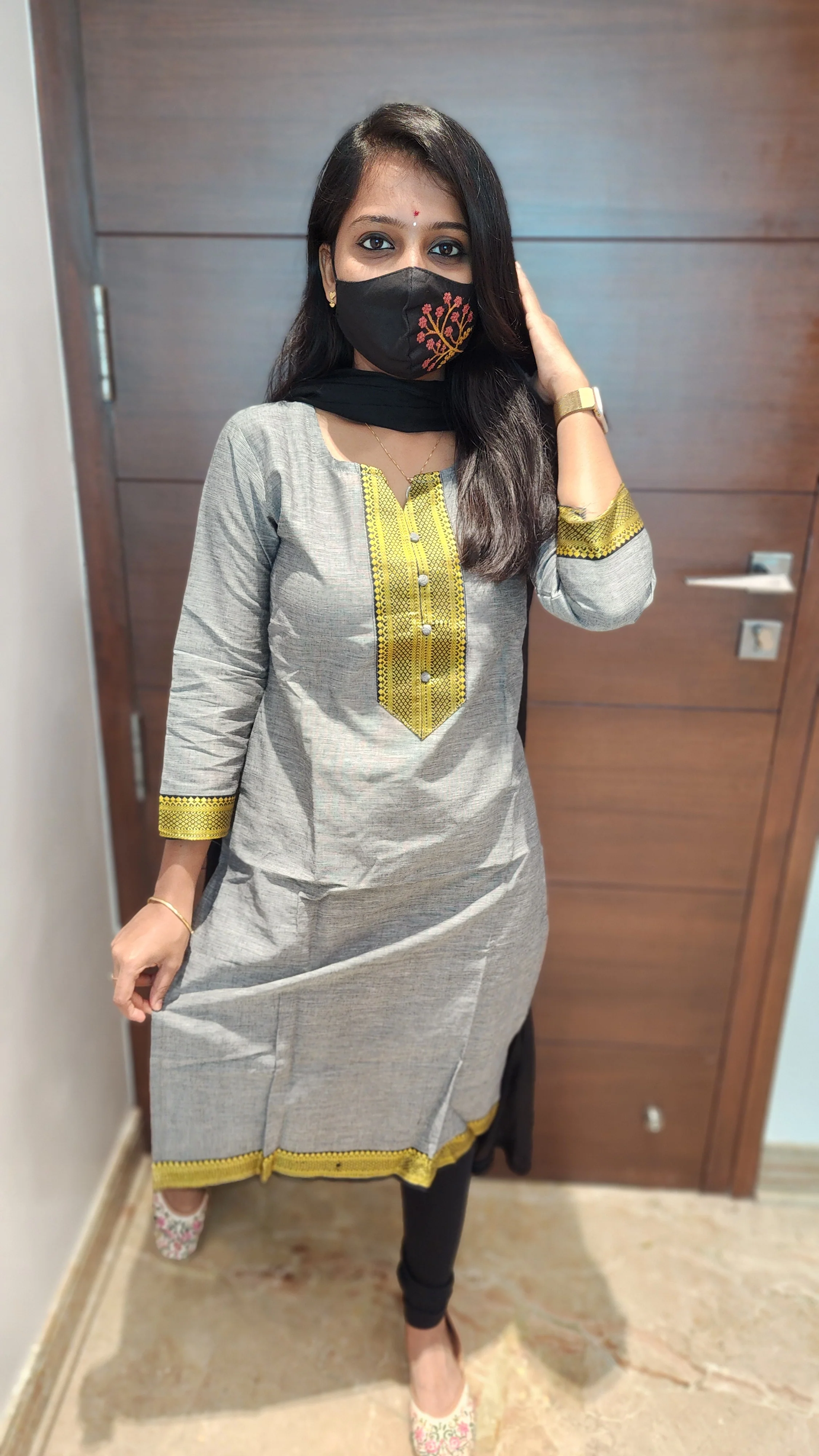 Office Wear kurti-Mangalgiri cotton(8626) - Image 3