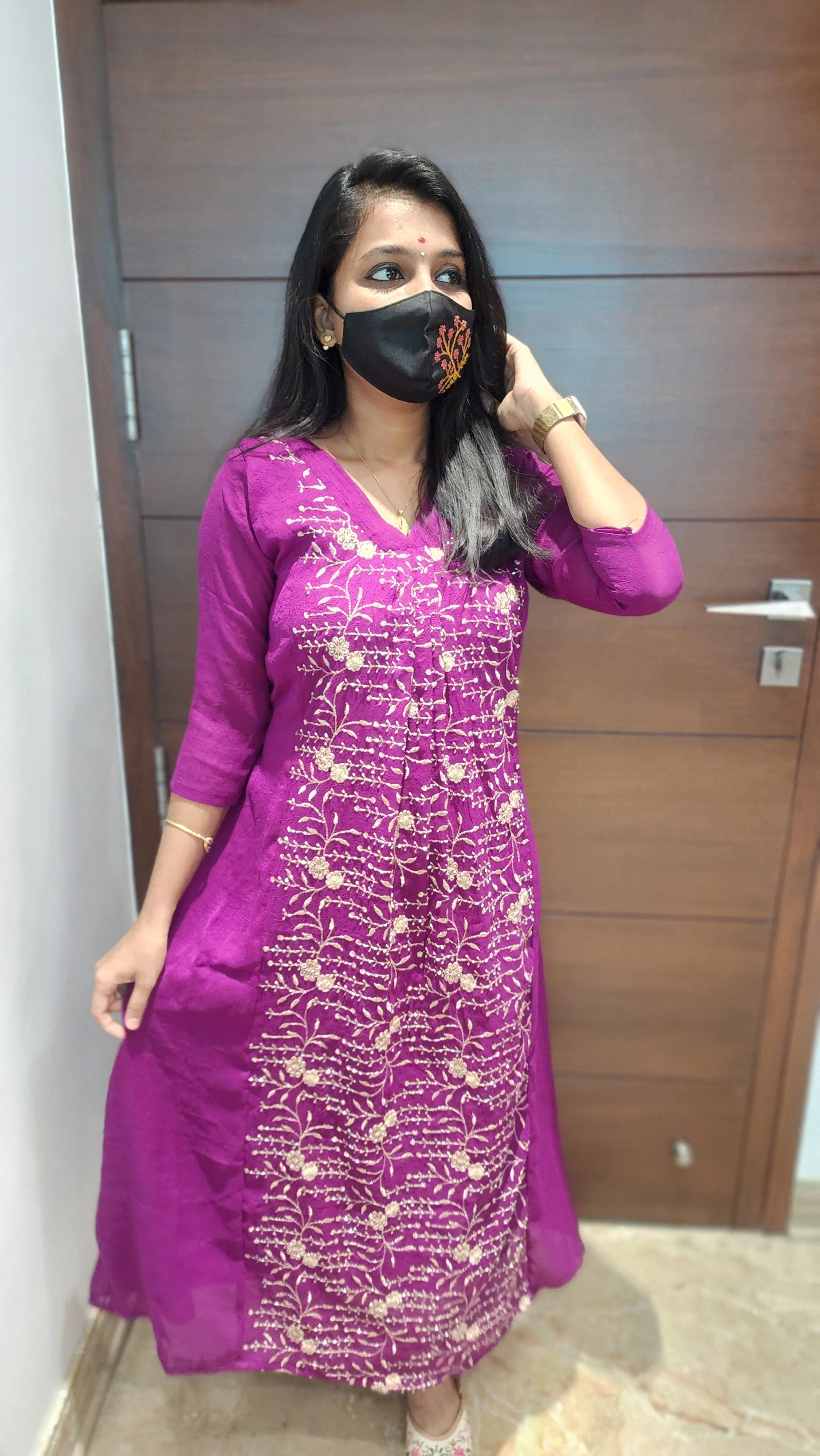 Party wear kurti (7956) - Image 3