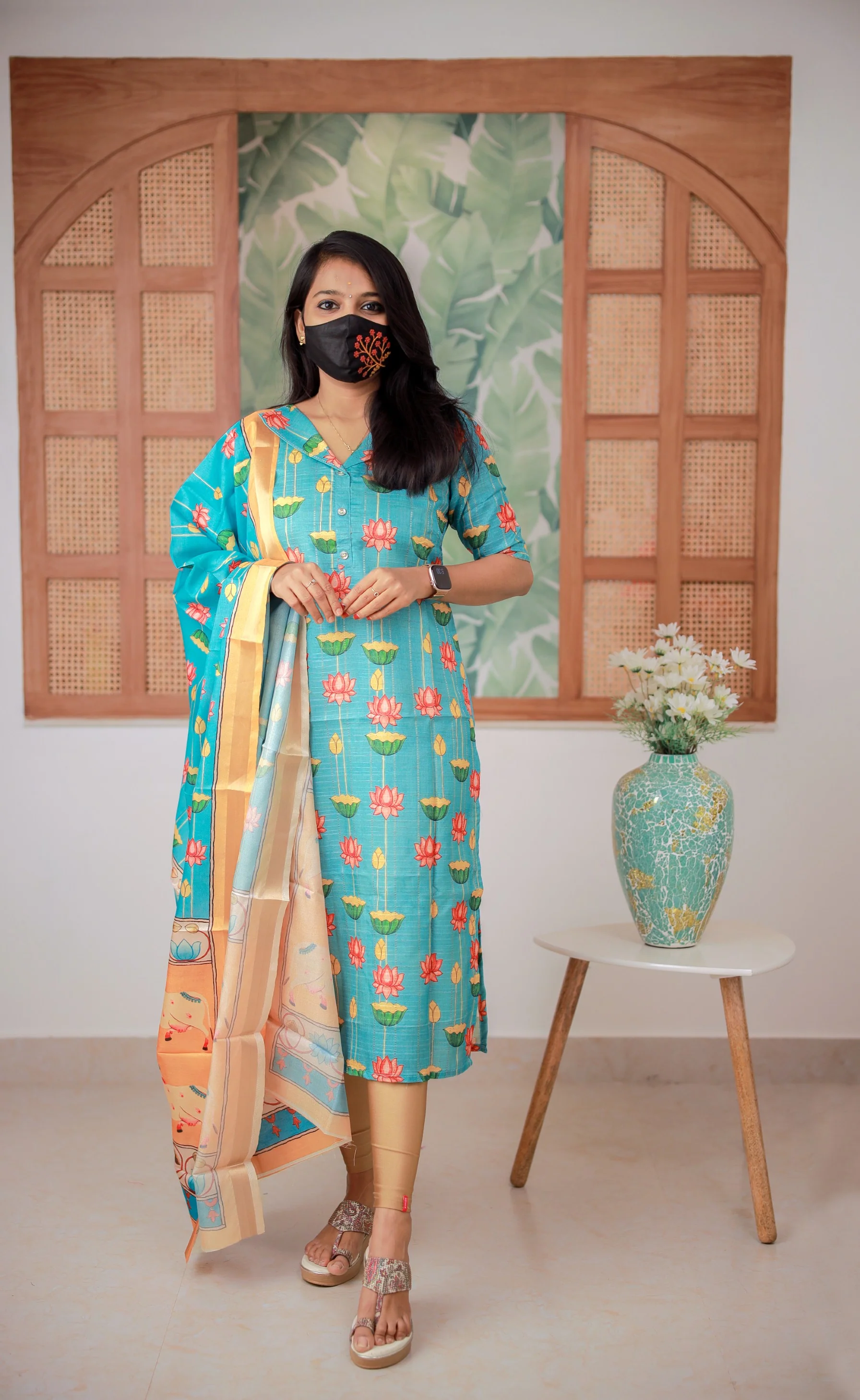 *Salwar Set (kurti+Dupatta) (8752)* - Image 4
